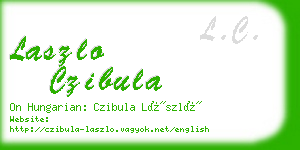 laszlo czibula business card